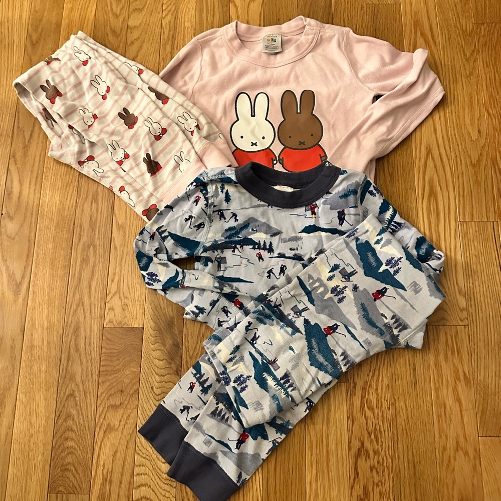 Kids Hanna Andersson Pajamas Set with Bunny and Adventure Prints